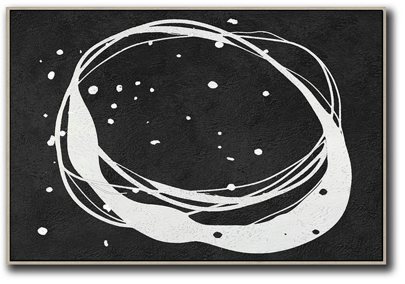 Huge Abstract Canvas Art,Oversized Horizontal Minimal Art On Canvas - Acrylic Painting On Canvas